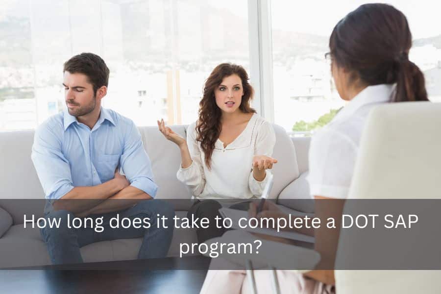 How long does it take to complete a DOT SAP program?