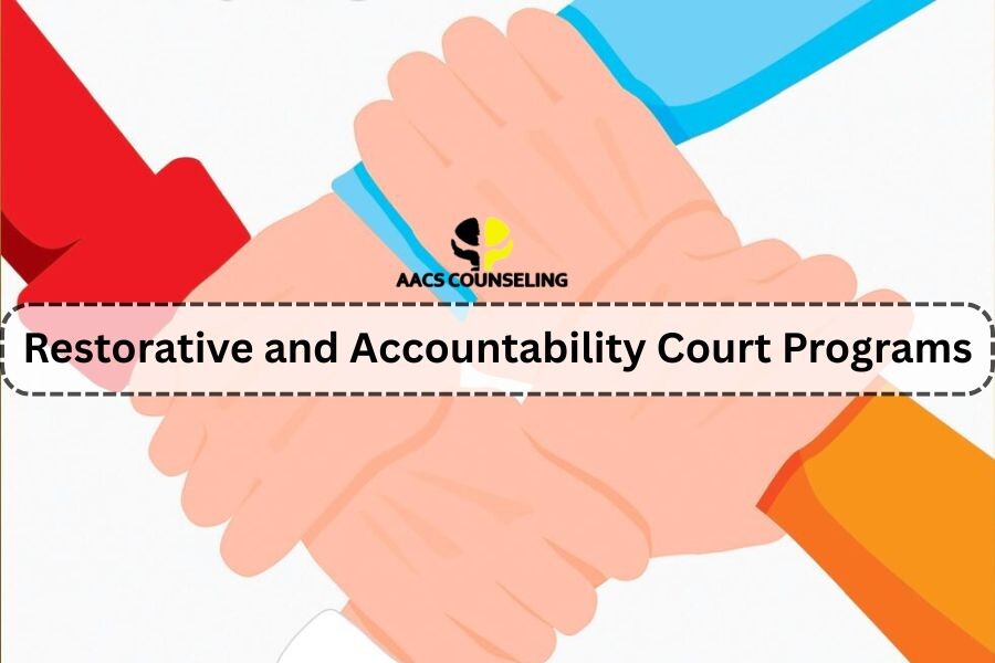 Restorative court program, accountability court counseling, court-ordered evaluations