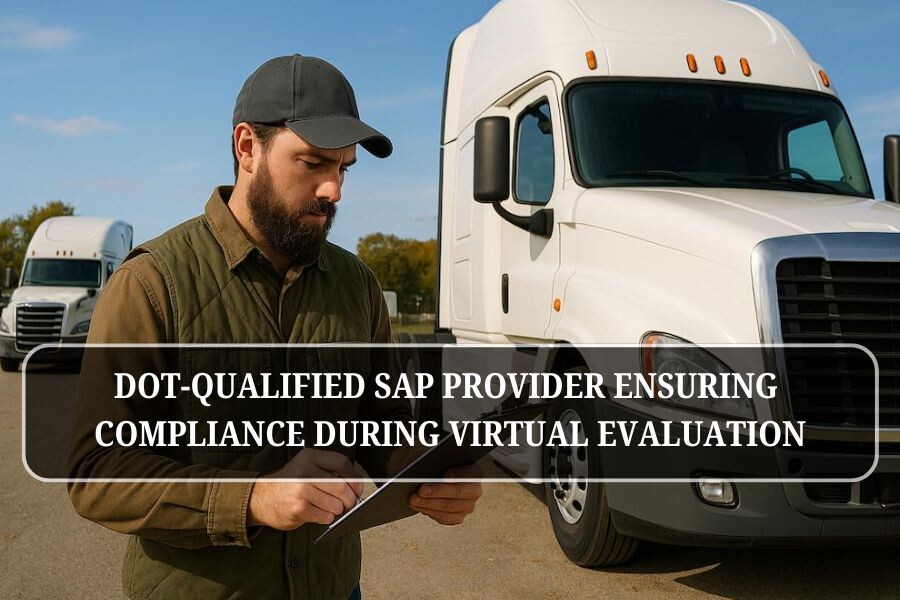 DOT-qualified SAP provider ensuring compliance during virtual evaluation