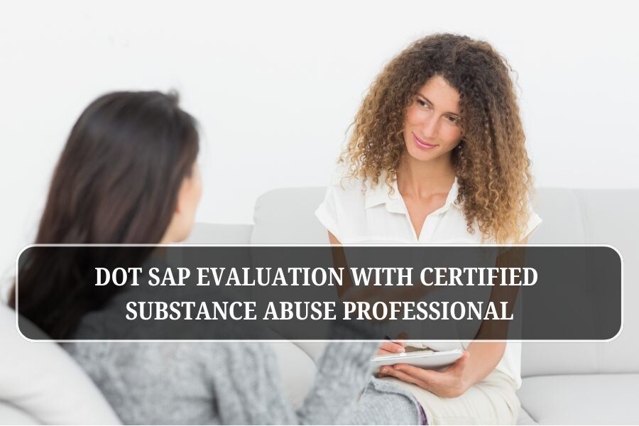 DOT SAP evaluation with certified substance abuse professional