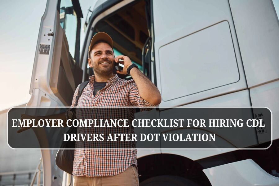 Employer compliance checklist for hiring CDL drivers after DOT violation