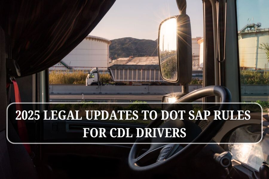 2025 legal updates to DOT SAP rules for CDL drivers