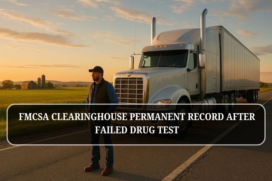 FMCSA Clearinghouse permanent record after failed drug test