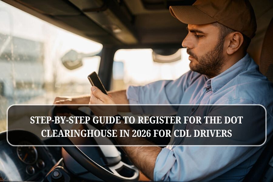 Step-by-step guide to register for the DOT Clearinghouse in 2026 for CDL drivers
