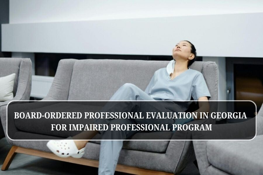 Impaired Professional Program Georgia evaluation and compliance documentation