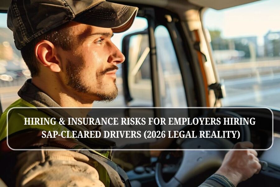 Hiring & Insurance Risks for Employers Hiring SAP-Cleared Drivers (2026 Legal Reality)