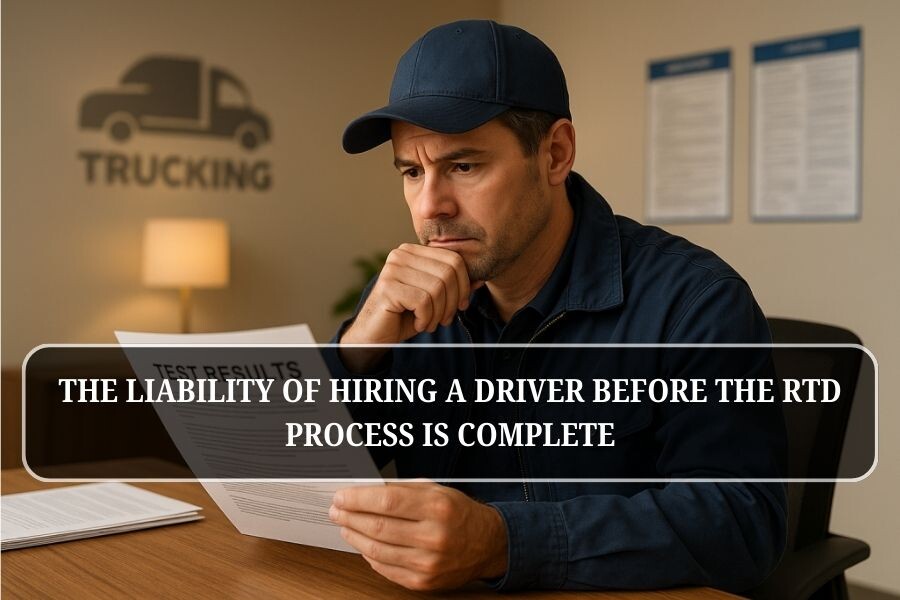 The Liability of Hiring a Driver Before the RTD Process is Complete